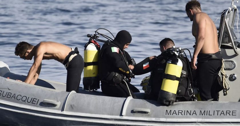 Son kayıp kişinin cesedi Sicilya açıklarında batan lüks yatta bulundu.