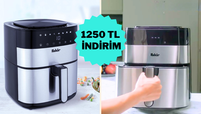 Fiyatı 2 bin 999 TL'ye düştü! Fakir Uno Chefry sıcak hava fritözü satışta