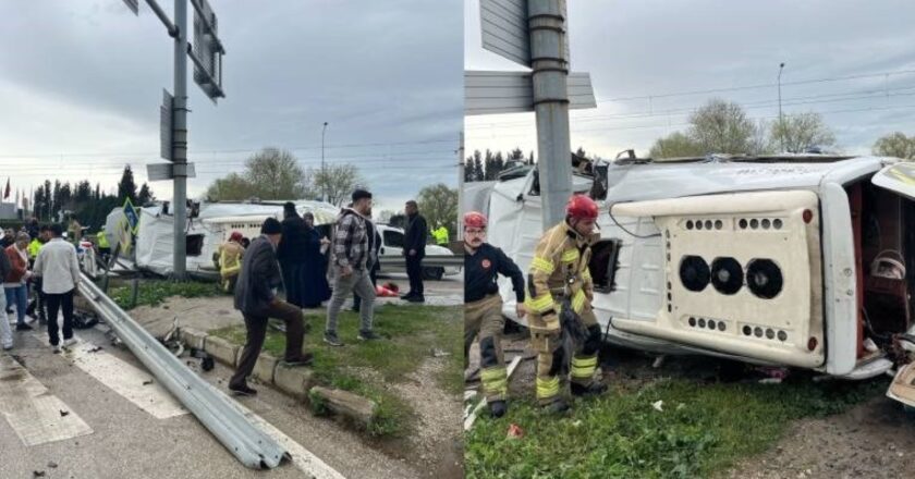 Bursa’da korkunç kaza… Servis aracı bariyerlere çarptı: 6 yaralı! – Son Dakika Türkiye Haberleri