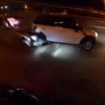 Kadıköy’deki trafik kazası kask kamerasında