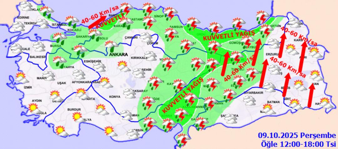 Son dakika | Alarm bir ilçeden diğerine ulaştı: İstanbul'da sel, su baskını, yıldırım tehlikesi! İşte Meteoroloji basın açıklamasıyla 9 Ekim hava durumu tahmini... 3