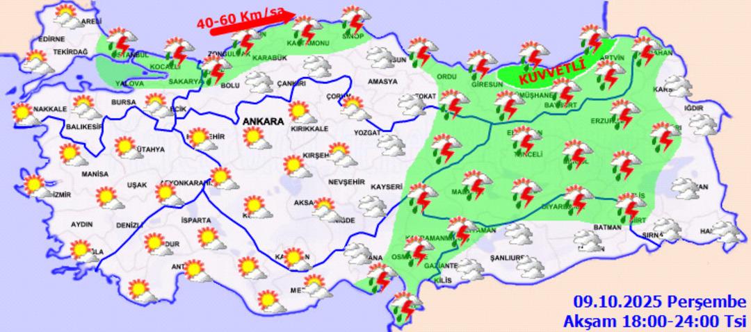 Son dakika | Alarm bir ilçeden diğerine ulaştı: İstanbul'da sel, su baskını, yıldırım tehlikesi! İşte Meteoroloji açıklamasıyla 9 Ekim hava durumu tahmini... 4