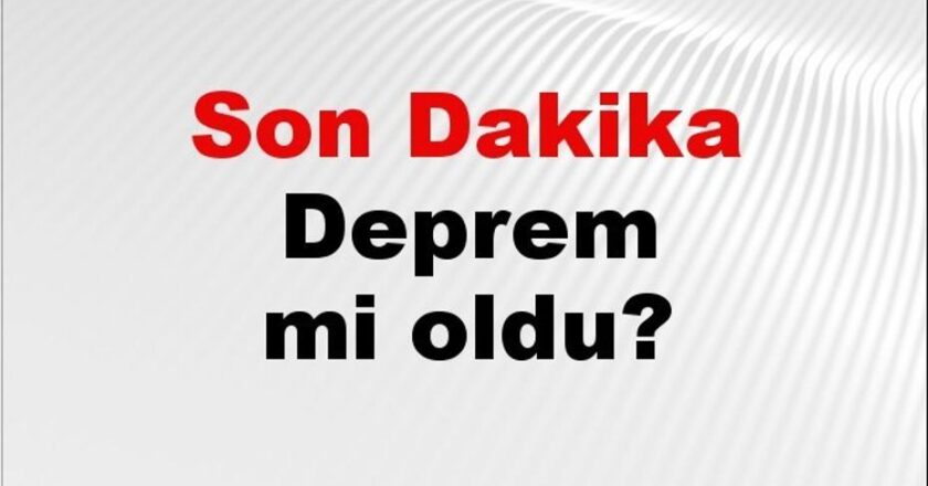Deprem Alarmı: 13 Kasım 2025’te Nerede Sallandı?